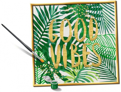 Pictura pe numere, model Good Vibes Ravensburger