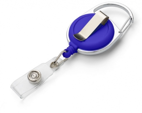 Snur retractabil pentru ecuson albastru Buck