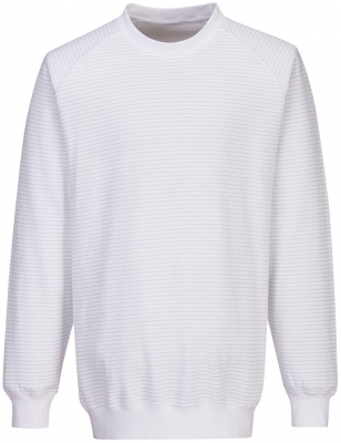 Hanorac ESD antistatic, alb, regular, Portwest