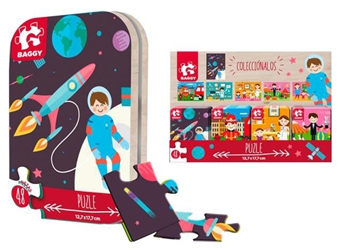 Puzzle 48 piese in cutie metalica Profesii