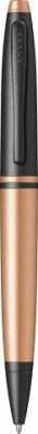 Pix Calais Brushed Rose gold and black Cross