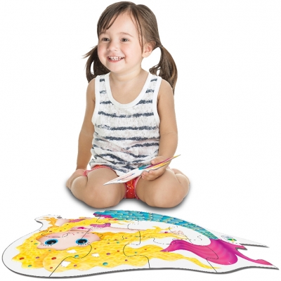 Primul meu puzzle de podea, model Sirena, The Learning Journey 