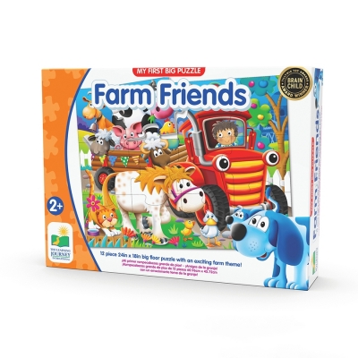 Primul meu puzzle de podea, model Animale la ferma, The Learning Journey 