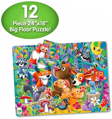 Primul meu puzzle de podea, model Prietenii padurii, The Learning Journey 