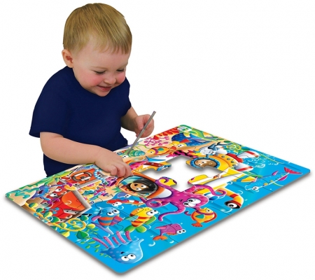 Primul meu puzzle de podea, model Prietenii oceanului, The Learning Journey 