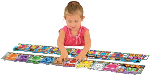 Set 2 puzzle-uri, model Trenul urias cu forme si culori, The Learning Journey 