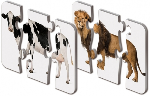 Puzzle Potriveste corpul animalelor, The Learning Journey