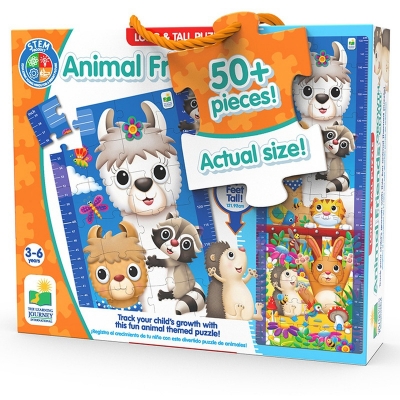 Puzzle inalt de podea, model Animale prieteni, The Learning Journey 