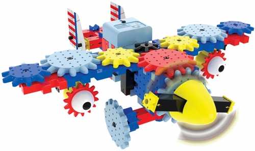 Joc de constructie, Avion, 60 piese, The Learning Journey