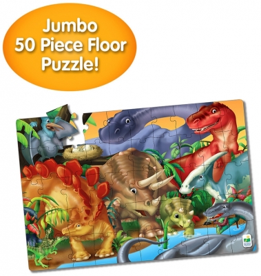 Puzzle mare de podea, model Dinozauri, The Learning Journey 