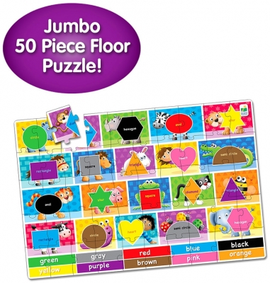 Puzzle mare de podea, model Culori si Forme, The Learning Journey 