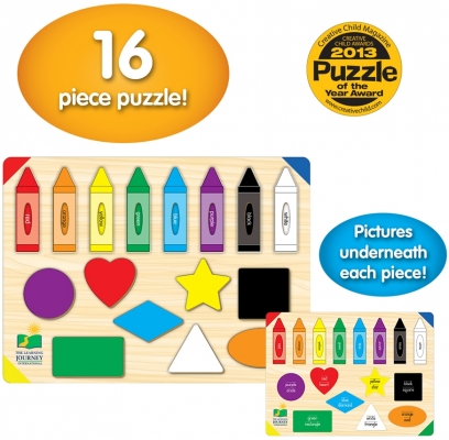 Puzzle Sa invatam culorile si formele, The Learning Journey 