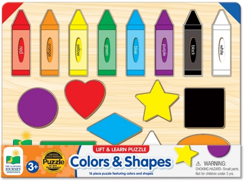 Puzzle Sa invatam culorile si formele, The Learning Journey 