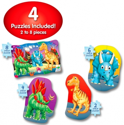Set primele mele puzzle-uri Dinozaurii, The Learning Journey 