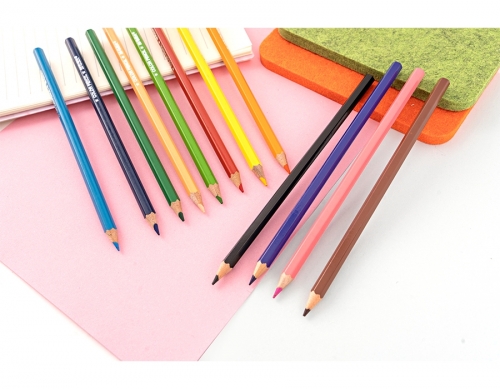 Creioane colorate hexagonale, 48 culori/set M&G