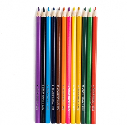 Creioane colorate hexagonale, ulei pastel, cutie cilindrica din carton premium, 48 culori/set, M&G