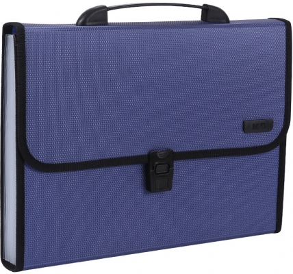 Mapa tip proiect A4, 12 compartimente, albastru, 330 x 240 x 35mm M&G
