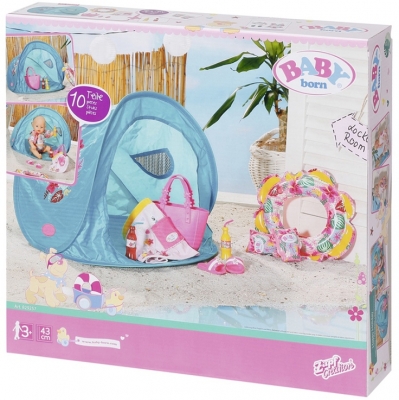 Baby born - Set plaja cort cu accesorii Zapf