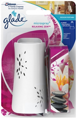 Odorizant de baie Microspray + rezerva Relaxing Zen 10 ml Glade