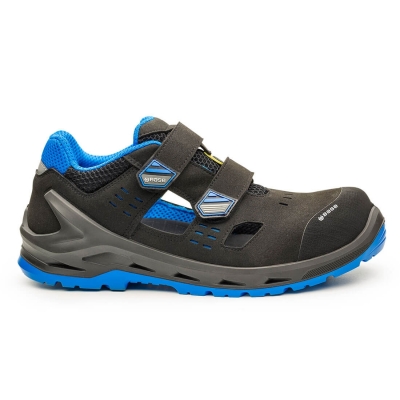 Pantofi Base I4, I-BIT S1P ESD SRC, Negru/Albastru, Portwest
