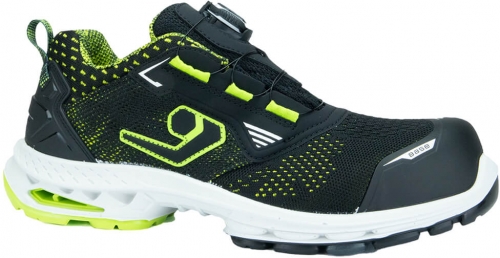 Pantofi Stockholm S1PS, Run@work, negru/verde, Portwest