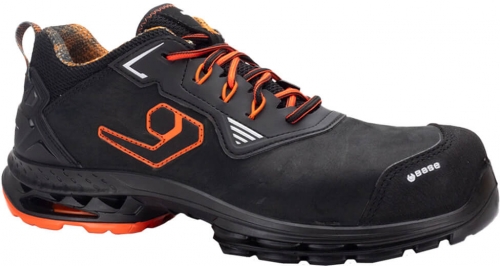 Pantofi Amsterdam S3S ESD, Run@work, negru/portocaliu, Portwest