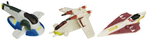 SET 3 FIGURINE MICROMACHINES EPISODUL VII CLONE ARMY RAID HASBRO