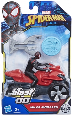 MASINUTA ATV A LUI SPIDERMAN CU FIGURINA SI LANSATOR HASBRO