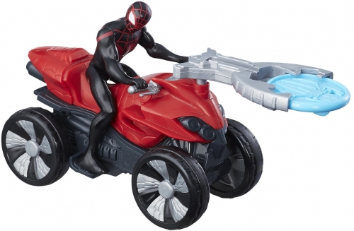 MASINUTA ATV A LUI SPIDERMAN CU FIGURINA SI LANSATOR HASBRO