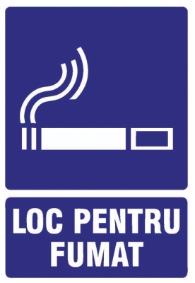 Sticker laminat Loc pentru fumat