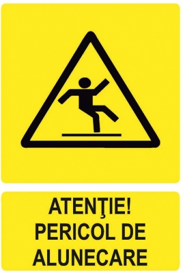 Sticker laminat Pericol de alunecare