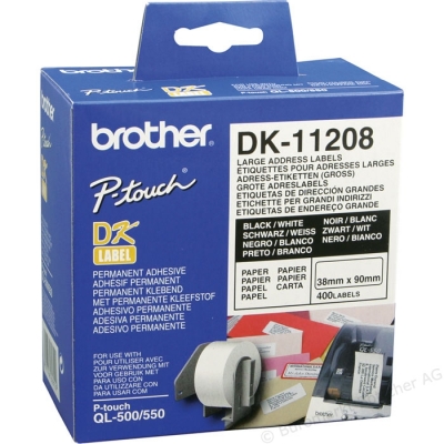 Rola Etichete Hartie Mari Pentru Adrese Dk11208 Original Brother P-Touch Ql-1050