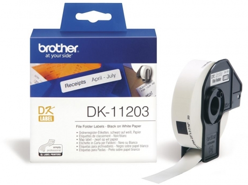 Rola Etichete Hartie Pentru Dosare Dk11203 Original Brother P-Touch Ql-1050