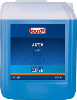 Detergent multisuprafete profesional Aktiv G433, 10 L Buzil