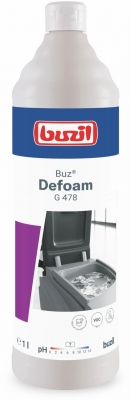 Solutie profesionala antispumant G478 Buz Defoam 1L Buzil