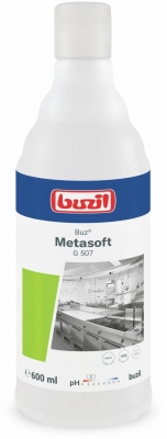 Solutie profesionala pentru inox Buz Metasoft G507 600 ml Buzil