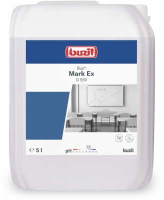 Solutie profesionala de curatare intensiva a suprafetelor din plastic Buz Mark Ex G559, 5 L Buzil