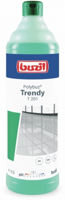 Detergent profesional pe baza de alcool pentru pardoseli T201 Polybuz Trendy 1 L Buzil