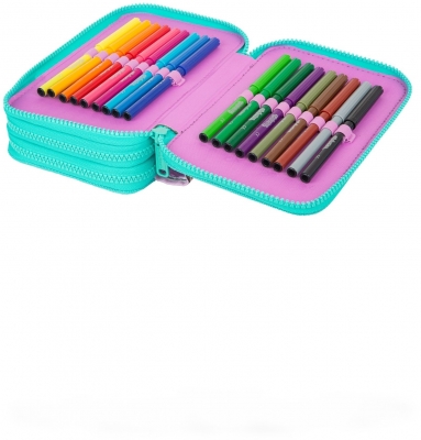 Penar echipat CoolPack Jumper 3, 46 piese, 3 fermoare, Happy donuts