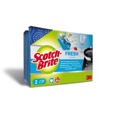 Burete pentru spalat suprafete delicate, 2 buc, Scotch Brite