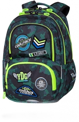 Rucsac Spiner Termic, 3 compartimente, compartiment termic, Green (Badges B), CoolPack