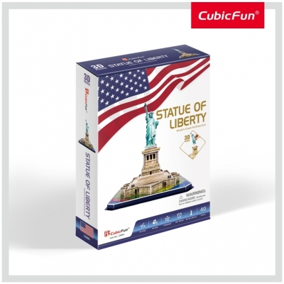 Puzzle 3D Statuia Libertatii (Nivel Mediu 39 Piese) Cubicfun