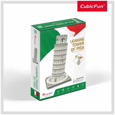 Puzzle 3D Turnul Din Pisa (Nivel Mediu 27 Piese) Cubicfun