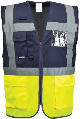 Vesta Warsaw Hi-Vis, galben/navy, Regular, Contrast Executive, Portwest 