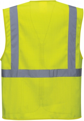 Vesta reflectorizanta Athens Hi-Vis Portwest, mesh executive, galben