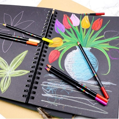 Creioane pastel uleios, colorate 36 culori/set, Posca Uni-Ball 