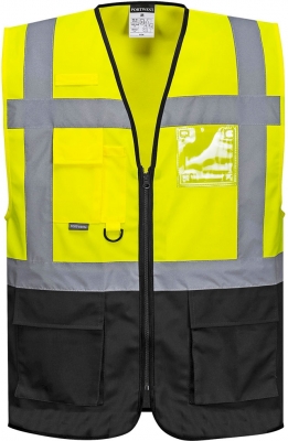 Vesta Hi-Vis Warsaw Executive, Galben/Negru, Portwest 
