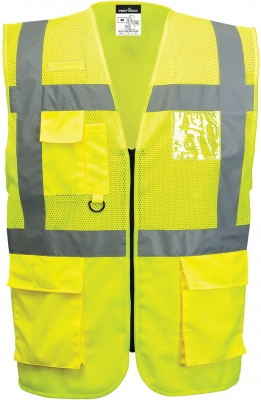 Vesta reflectorizanta Madrid Executive Mesh Portwest, galben