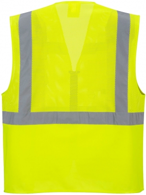 Vesta reflectorizanta Madrid Executive Mesh Portwest, galben
