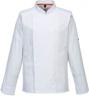 Jacheta bucatar, maneca lunga, alb, regular, Mesh Air Pro, Portwest 